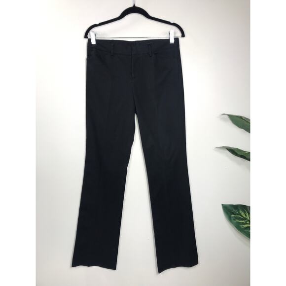 Club Monaco Womens 6 Pants Black Trouser Dress Office Work Classic Boot Cut - Picture 1 of 8